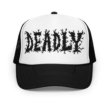 DEADLY METAL TRUCKER HAT (B&W)